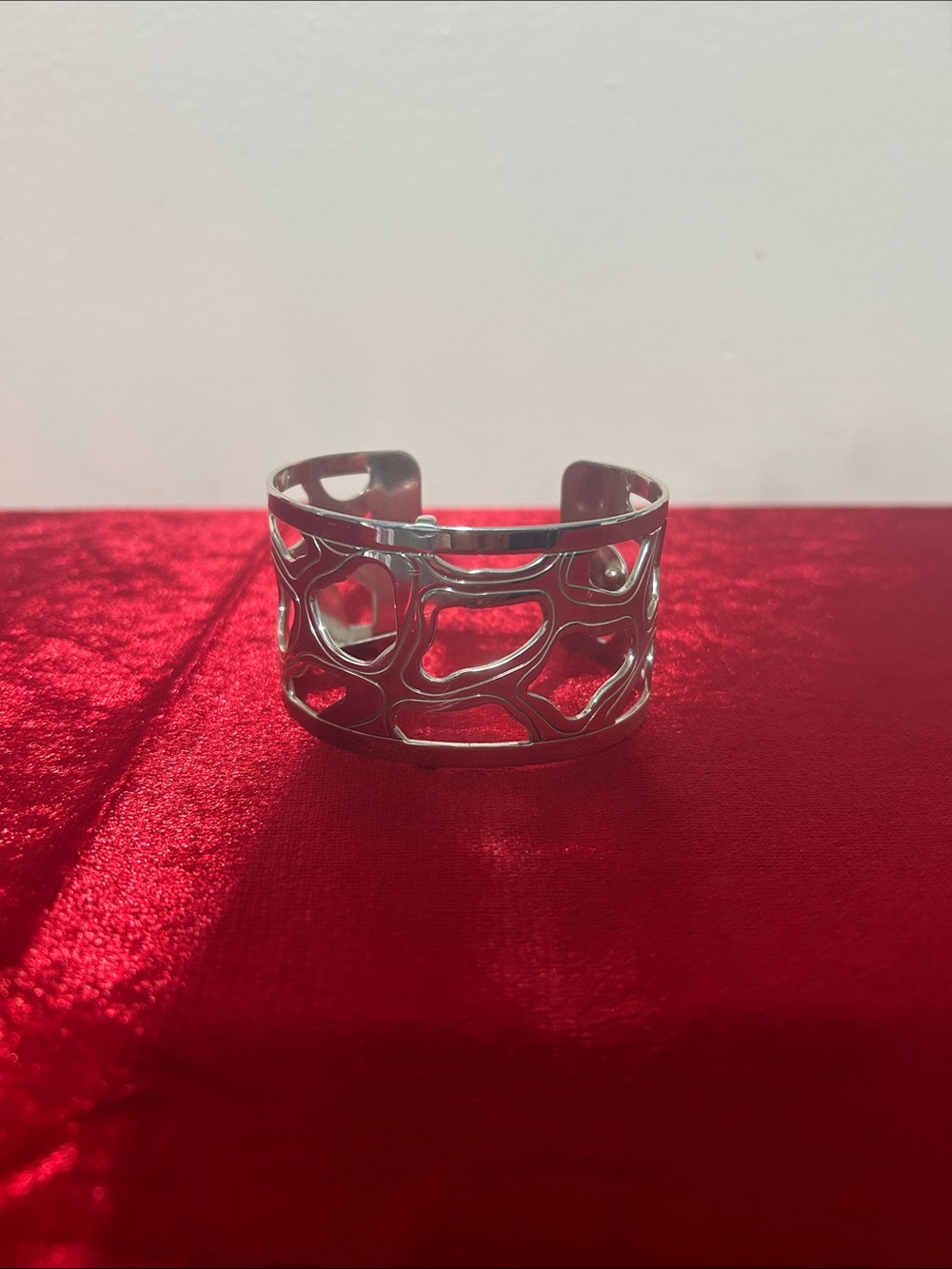 Brighton Silver Openwork Cuff Bracelet